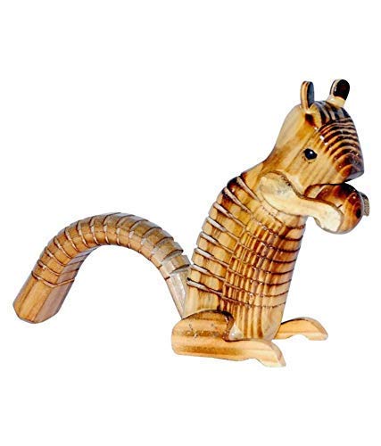 Channapatna Wooden Squirrel Showpiece-ArtyCraftz.com