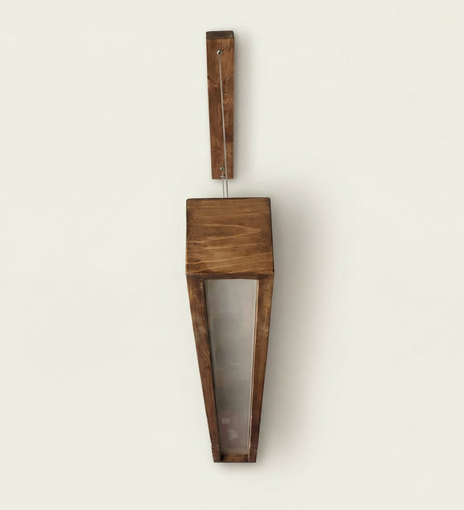 Clara 36 Brown Wooden LED Hanging Lamp