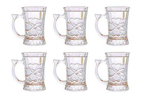 Clover Leaf Crystal Soda Lime Glassware-ArtyCraftz.com