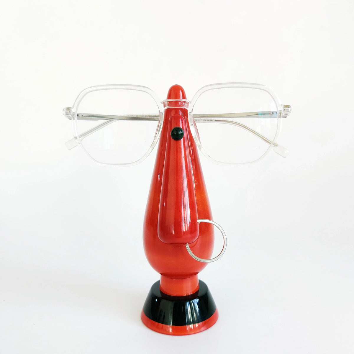 Colourful Channapatna wooden spectacles holders in traditional character designs-artycraftz.com