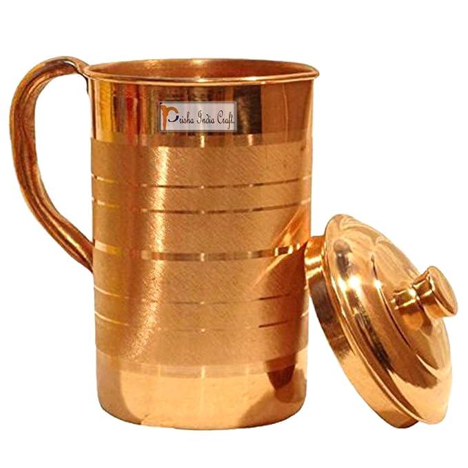 Copper Jug Pitcher, Capacity 1300 ML