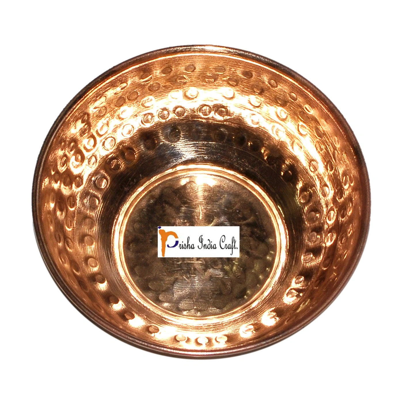 Copper Serving Bowl with Spoon, Hammered Design 320 ML Set of 1/2/3/5/6_-_ArtyCraftz.com