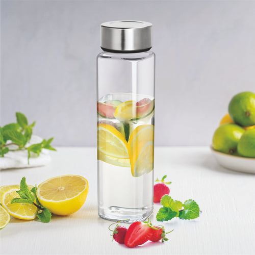 Cubia Borosilicate Glass Water Bottle-ArtyCraftz.com