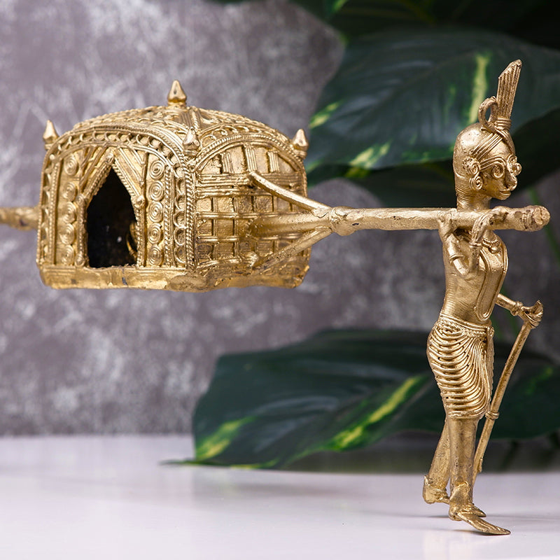 Brass Dhokra Art Royal Journey Showpiece