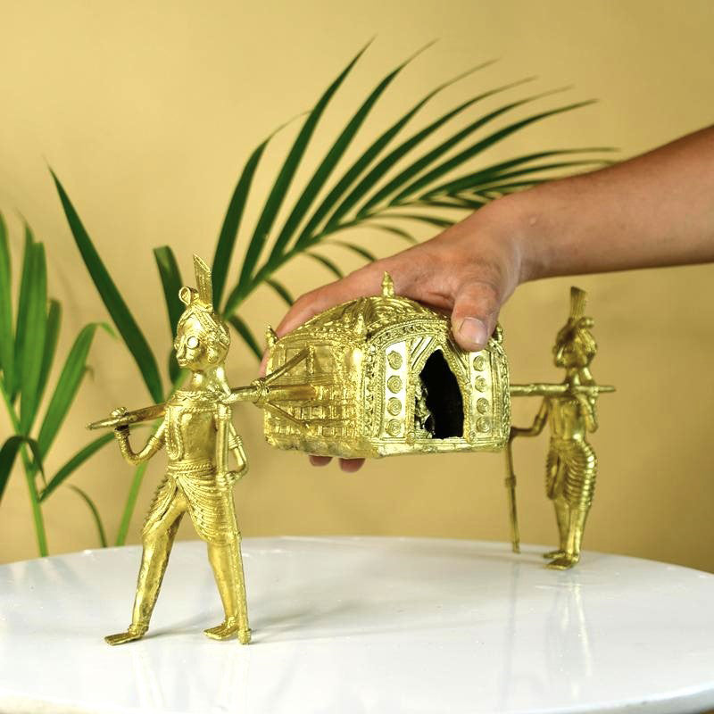 Brass Dhokra Art Royal Journey Showpiece