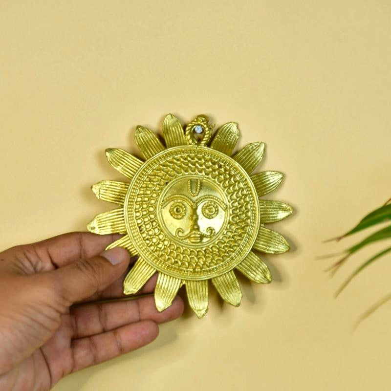 Dhokra Art Sunplate Home Decor