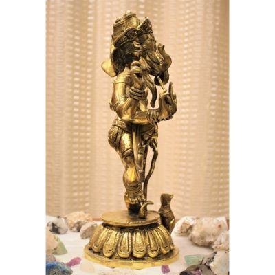 Brass Dancing Panchamukhi Ganesha Idol