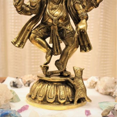 Brass Dancing Panchamukhi Ganesha Idol