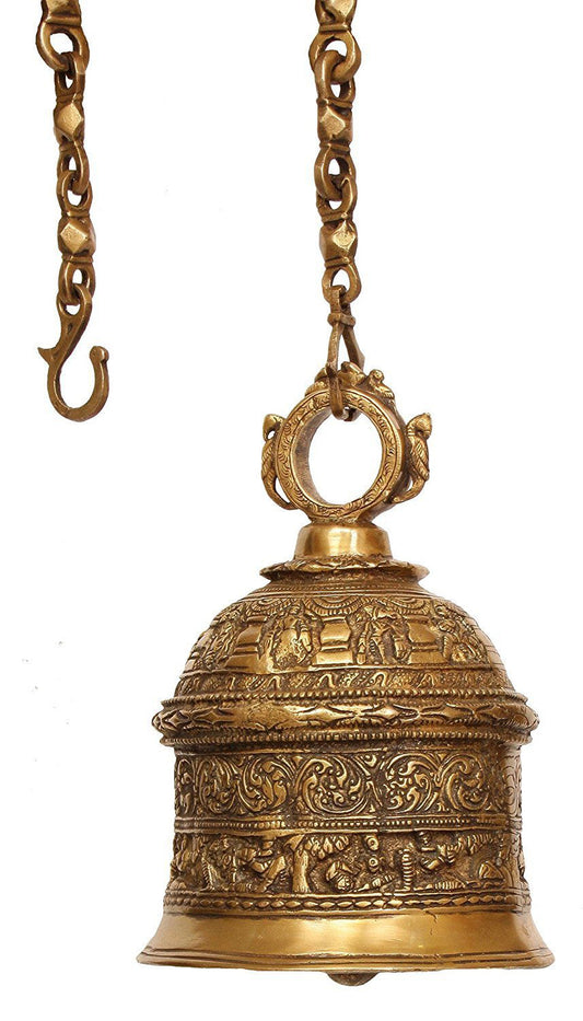 Dashavatar 12 Inches Temple Hanging Bell - ArtyCraftz.com