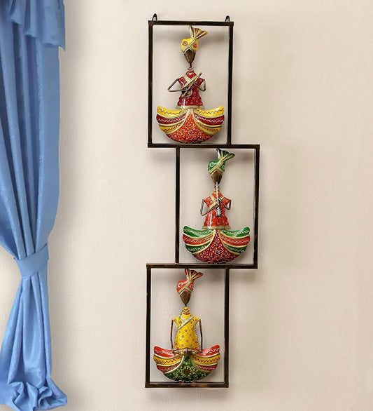 Decorative Metal Sardar Ji Musicians Wall Hanging Showpiece - ArtyCraftz.com