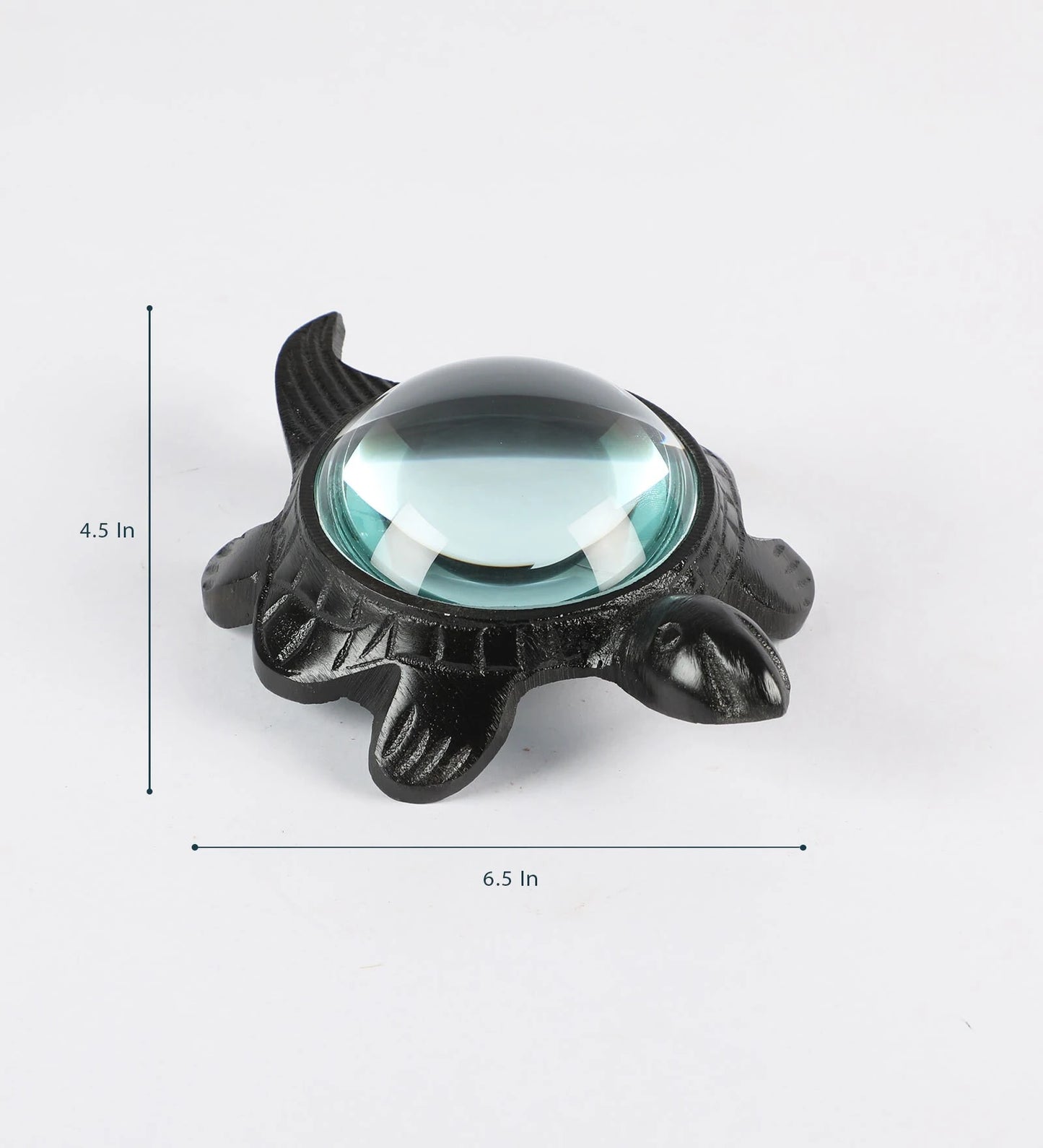 Decorative Turtle Magnifying Glass Showpiece-ArtyCraftz.com