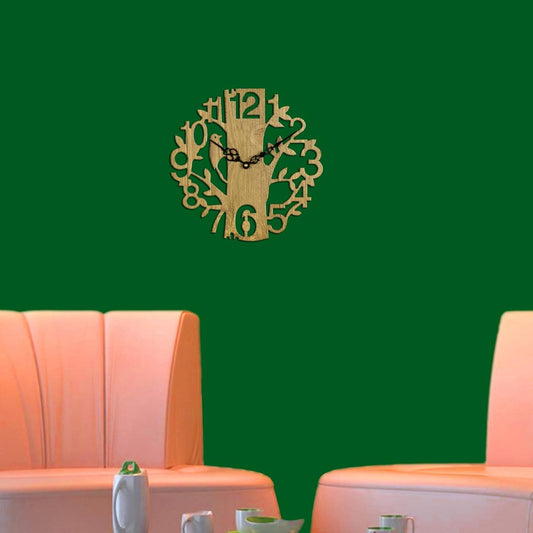 Designer Wooden Treebird Clock