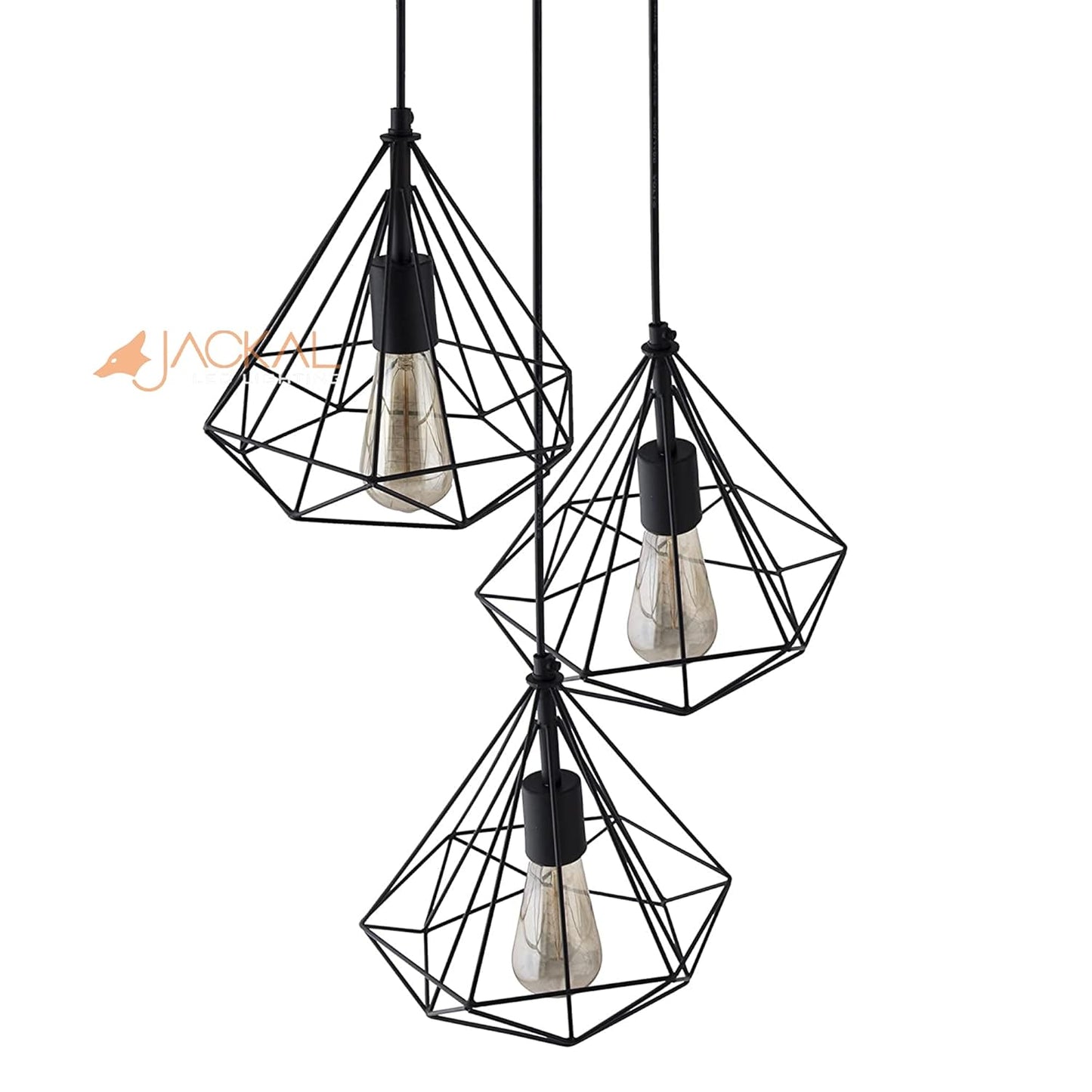 Metal Diamond Pendant Light