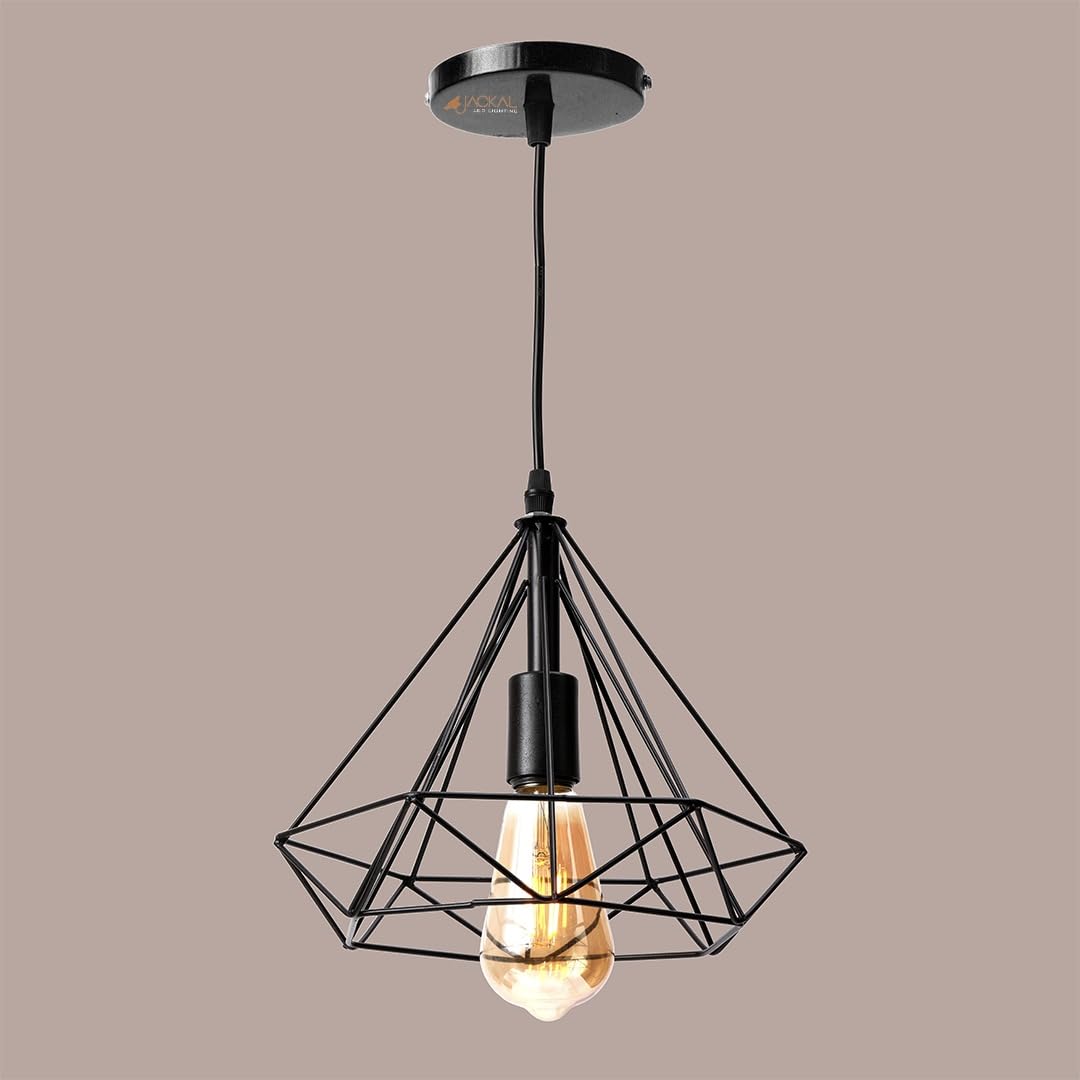 Metal Diamond Pendant Light