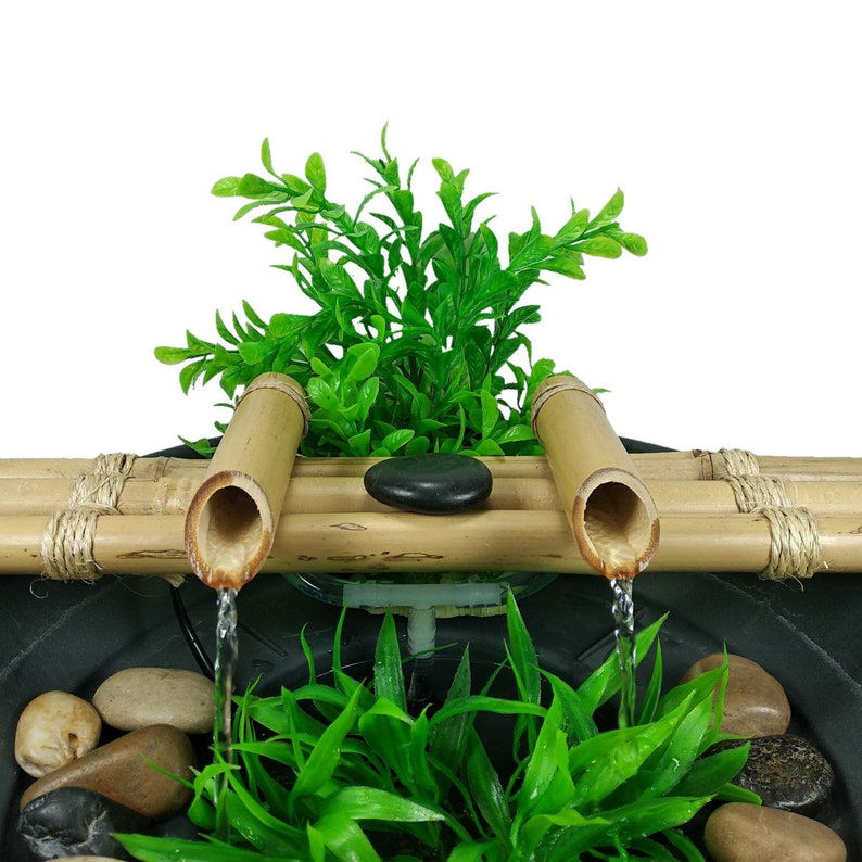 Dual Spout Bamboo Fountain - ArtyCraftz.com