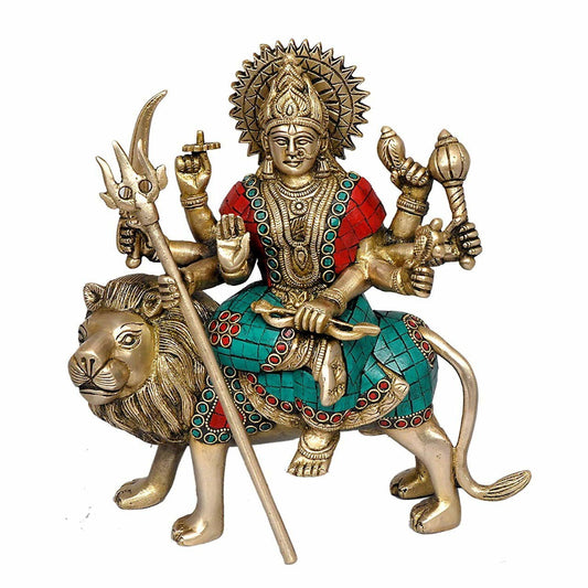 Durga Maa Goddess Brass Statue 