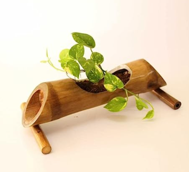 Eco-friendly Bamboo Table Planter-ArtyCraftz.com