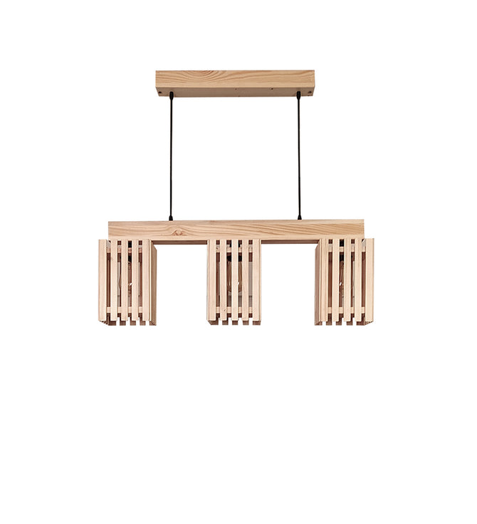 Elegant Beige Wooden Series Hanging Lamp - ArtyCraftz.com