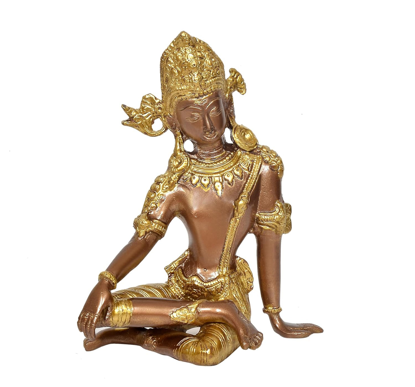 Elegant Brass Indra Dev Idol for Divine & Traditional Interiors" - ArtyCraftz.com