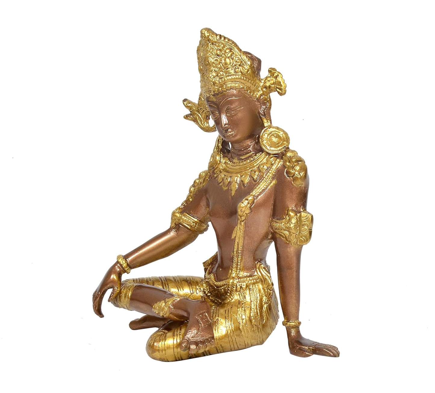 Elegant Brass Indra Dev Idol for Divine & Traditional Interiors" - ArtyCraftz.com