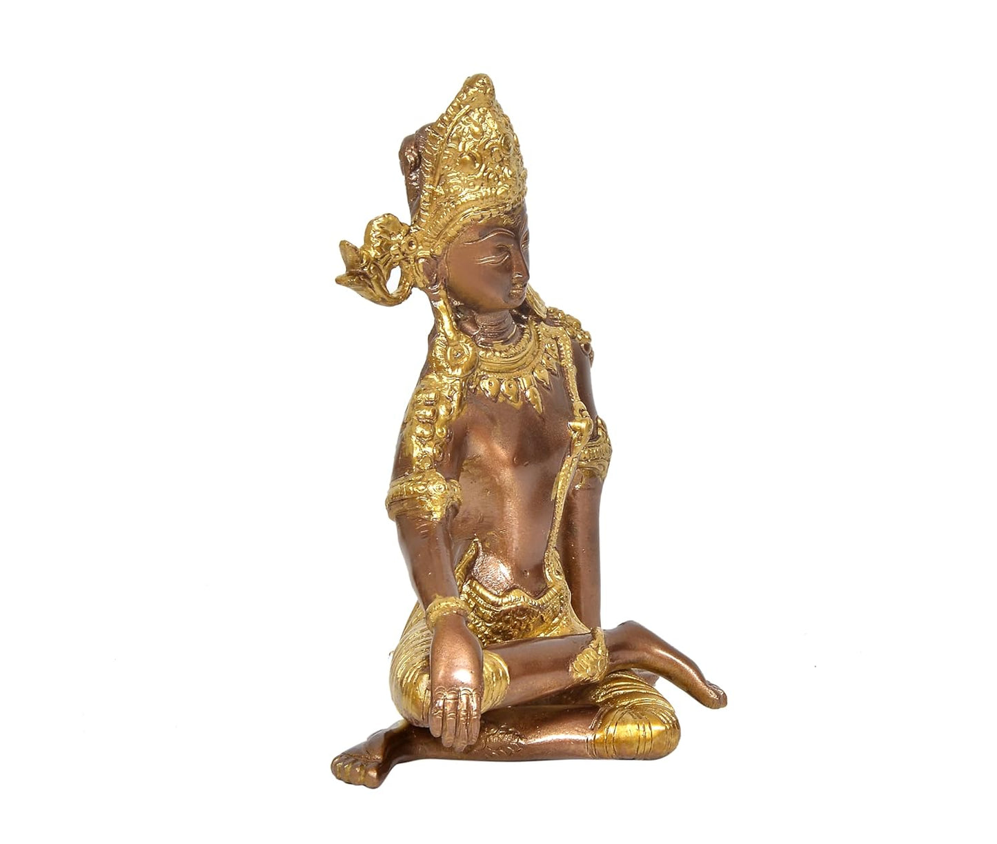 Elegant Brass Indra Dev Idol for Divine & Traditional Interiors" - ArtyCraftz.com