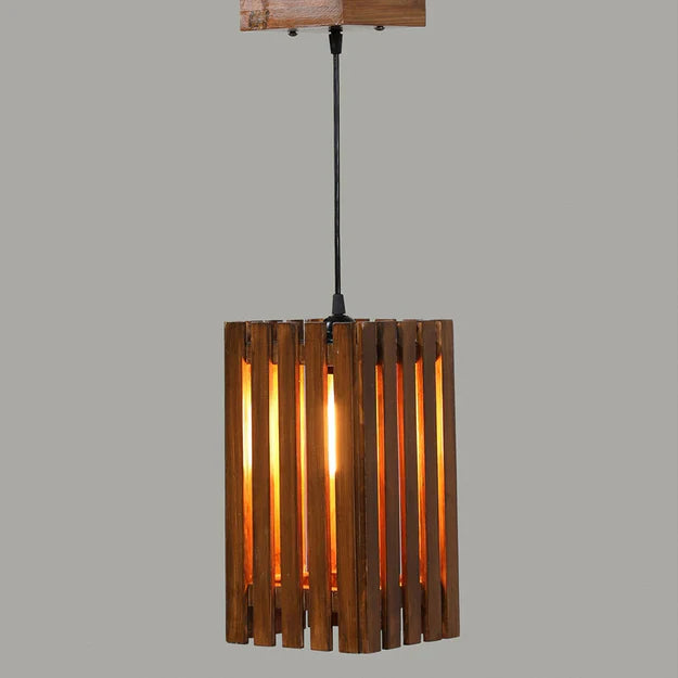 Elegant Wooden Single Pendant Light