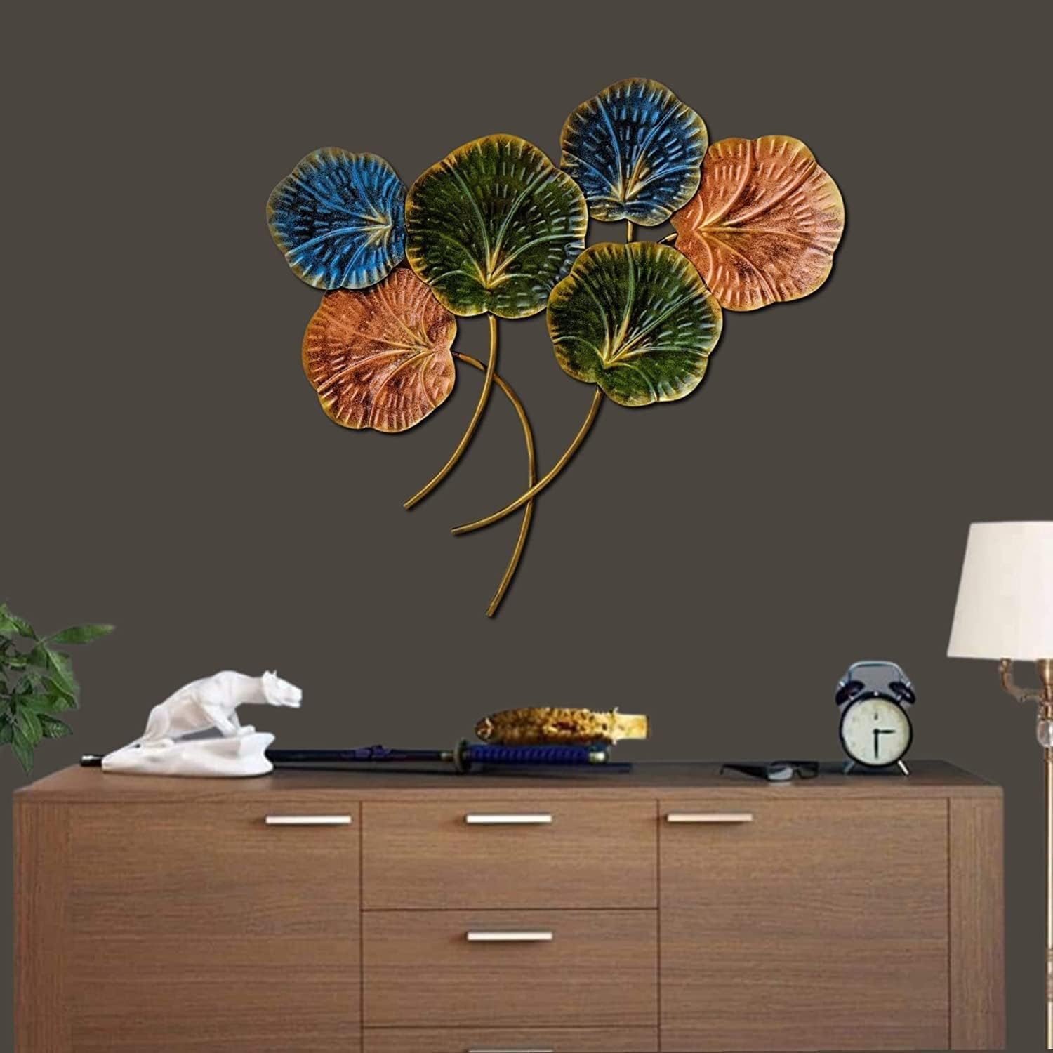 Elegant Vintage Multi Flower Metal Wall Art-ArtyCraftz.com