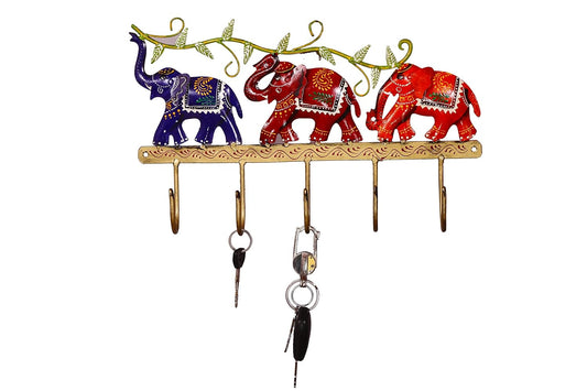 Elephant Shaped Metal Key Holder-ArtyCraftz