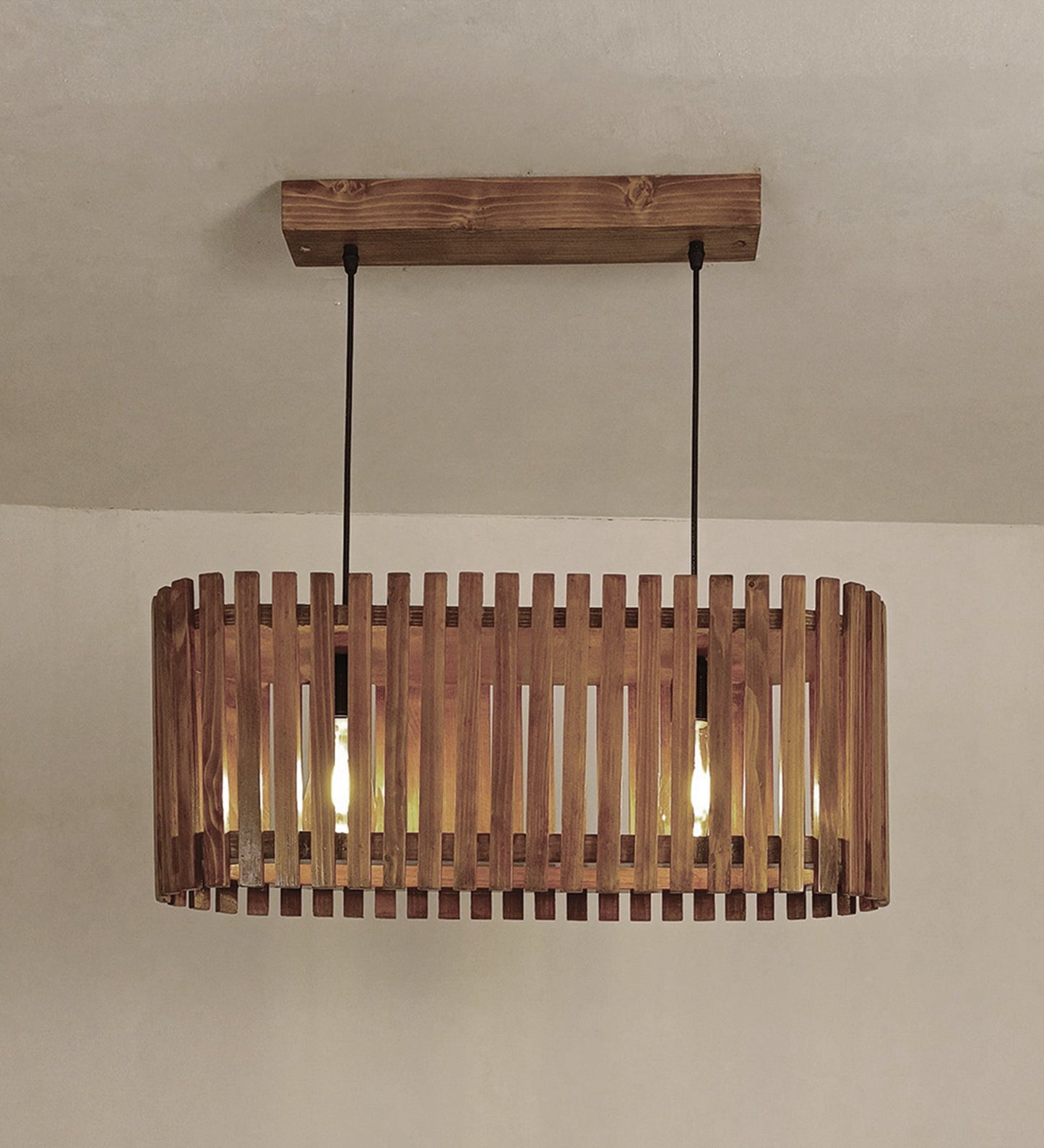 Elora 24 Centrum Wooden Hanging Lamp-artycraftz.com