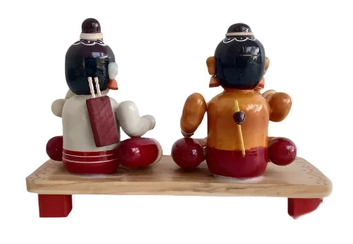 Etikoppaka Bala Rama and Hanuman Idol-ArtyCraftz