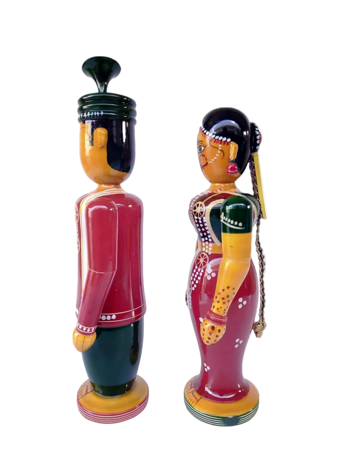 Etikoppaka Wooden Bride and Groom Set-artycraftz.com