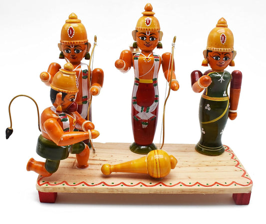 Etikoppaka Wooden Ram Darbar Set-ArtyCraftz.com