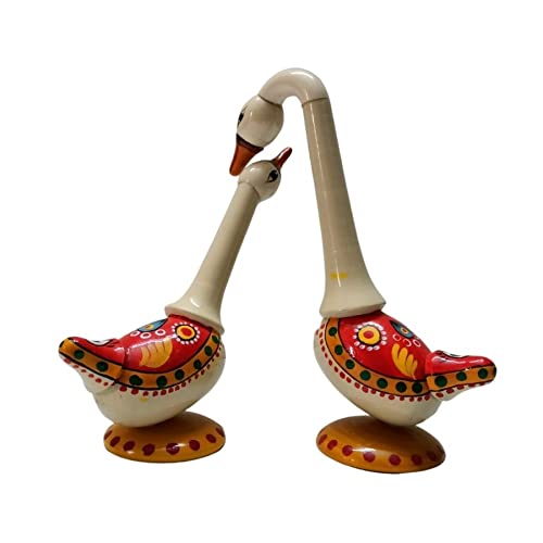 Etikoppaka Wooden Swan Pair-ArtyCraftz.com