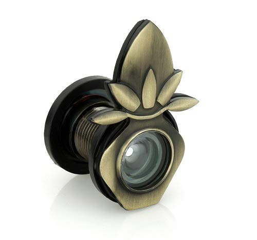 Exquisite Brass Leaf-Shaped Door Lens-ArtyCraftz.com