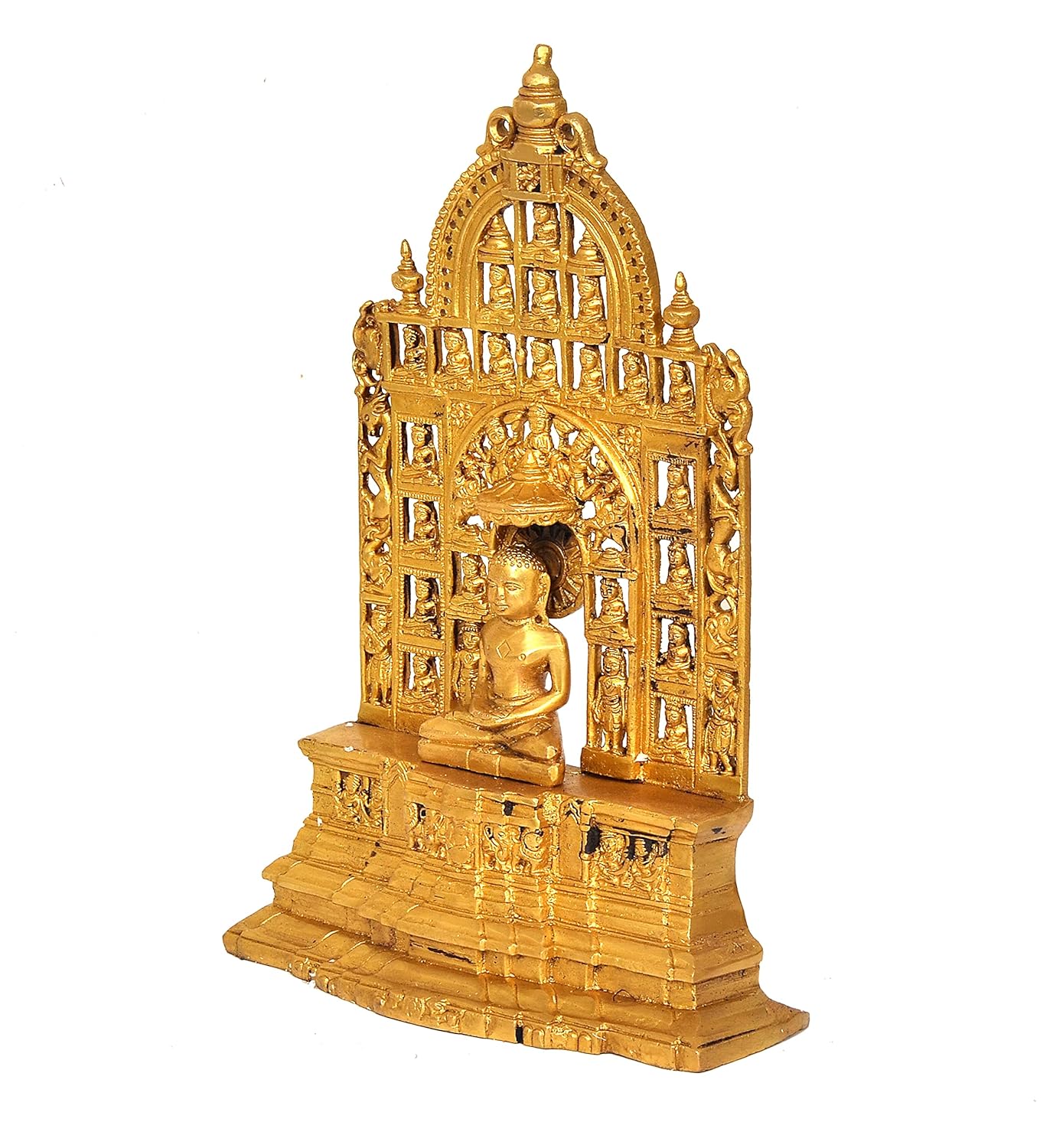 Exquisite Brass Mahaveer Swami with 23 Tirthankars Statue-ArtyCraftz.com