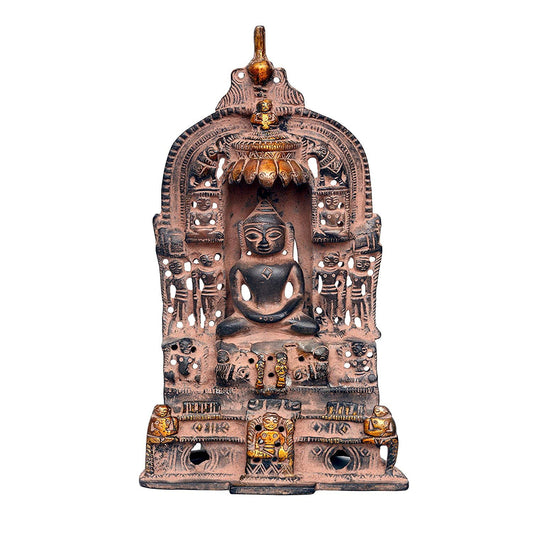 Tees Chaubisi Jain Mandir Brass Brown & Golden - ArtyCraftz.com
