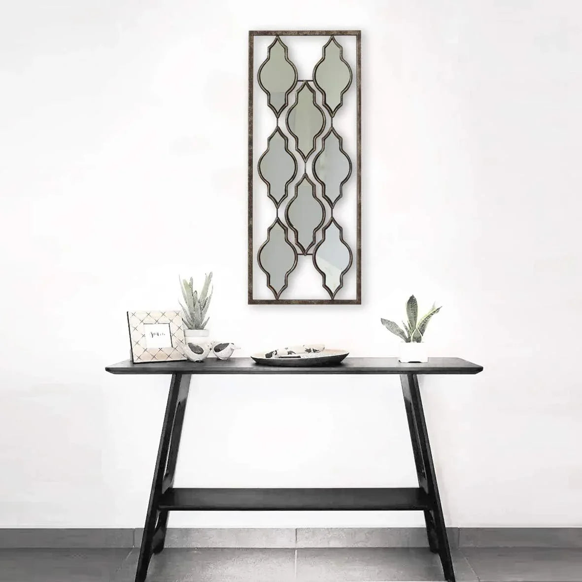 Exquisite Moroccan Metal Wall Mirror-ArtyCraftz.com