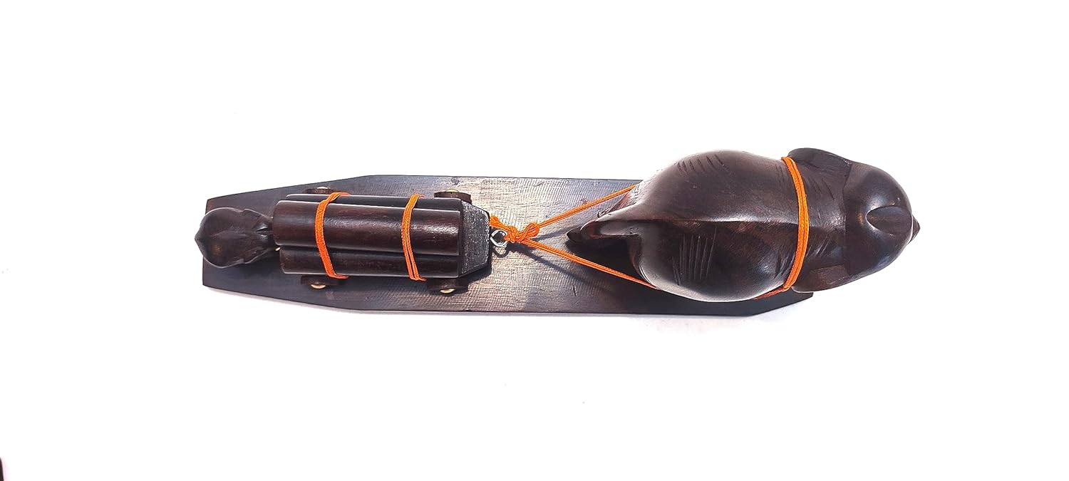 Exquisite Rosewood Elephant & Calf Figurine-ArtyCraftz.com