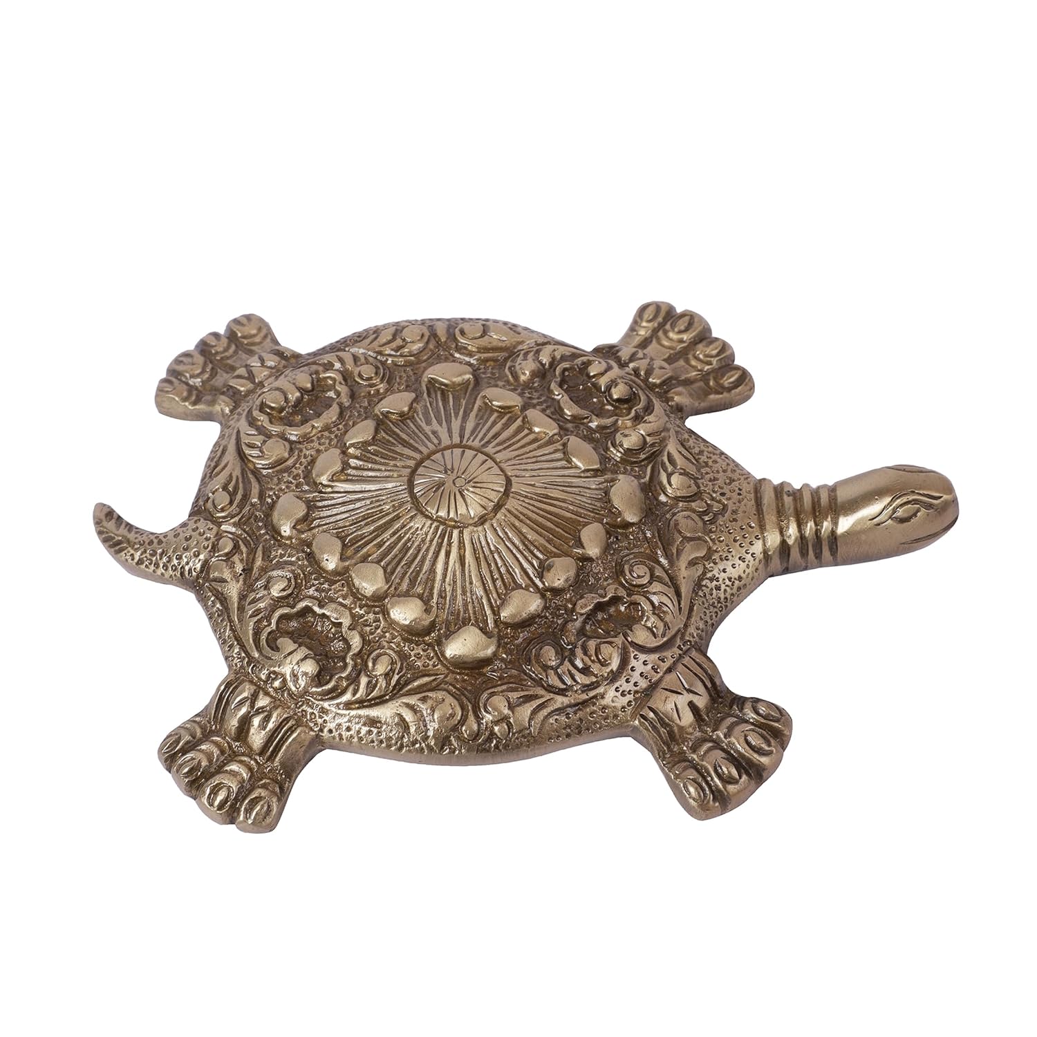 Feng Shui Brass Turtle Showpiece-ArtyCraftz.com