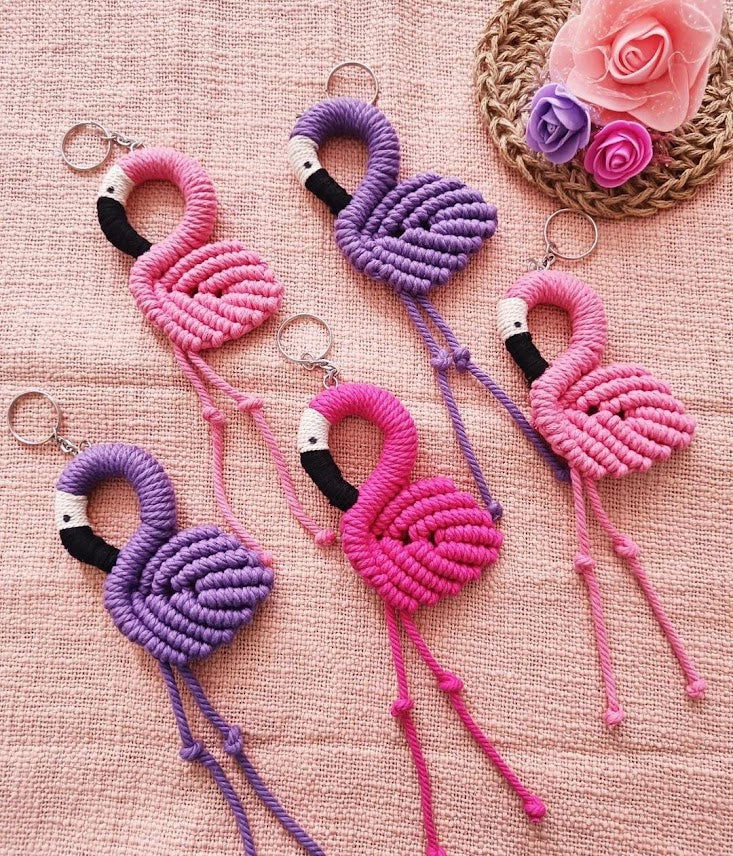 Flamingo key chain - ArtyCraftz.com