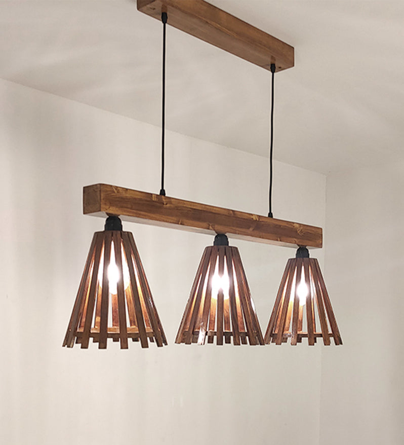 Funnel Brown 3 Series Hanging Lamp-ArtyCraftz.com