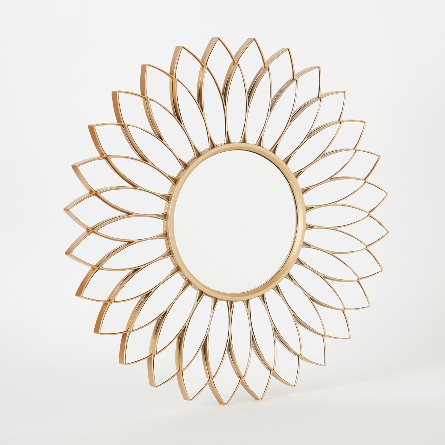 Fusion of Iron & Mirror Decorative Leaves Wall Mirror-ArtyCraftz.com