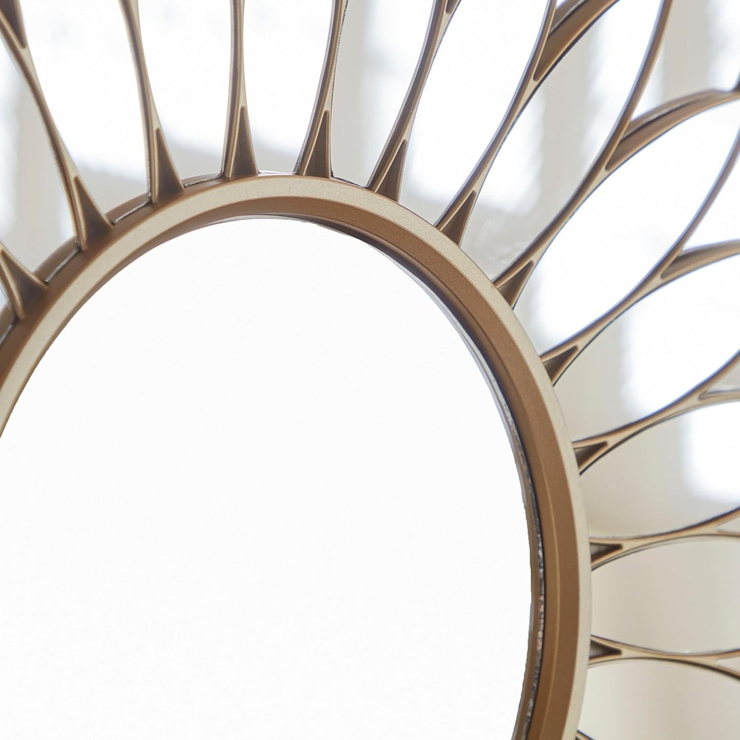 Fusion of Iron & Mirror Decorative Leaves Wall Mirror-ArtyCraftz.com