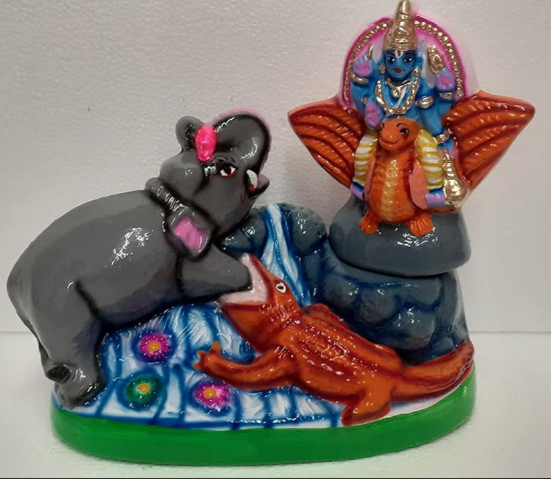 Gajendra Moksham Papier Mache Golu Dolls-ArtyCraftz.com