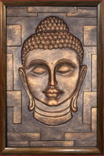 Gautam Buddha Resin Wall Mural-ArtyCraftz.com