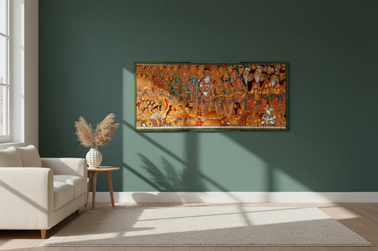 Gauri Kalyanam Kerala Wall Mural Painting-ArtyCraftz.com