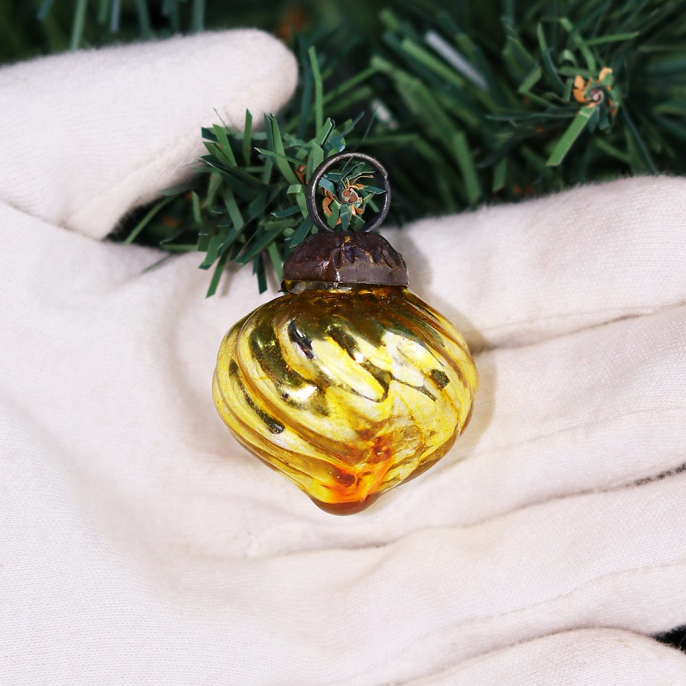 Glass Spiral Heart Christmas Ornaments-ArtyCraftz.com