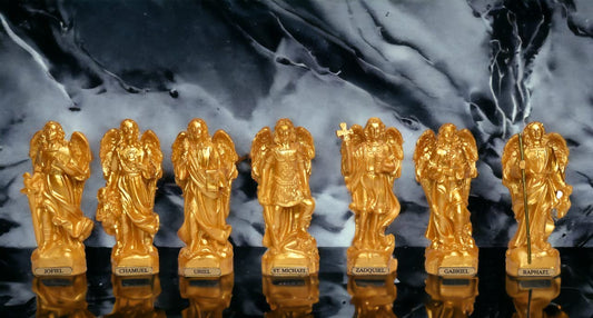 Gold Polyresin Seven Archangels Idols-ArtyCraftz