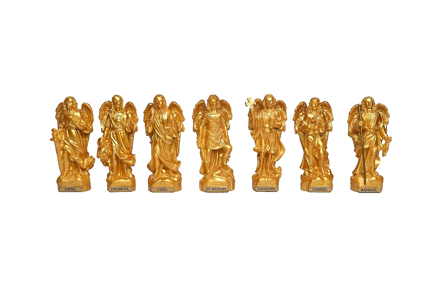 Gold Polyresin Seven Archangels Idols-ArtyCraftz