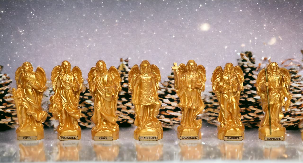 Gold Polyresin Seven Archangels Idols-ArtyCraftz